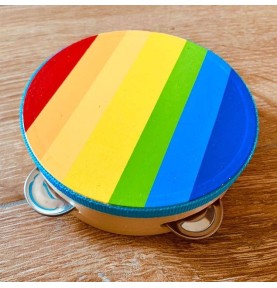Montessori colorful tambourine