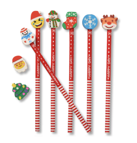 Festive Holiday Christmas Writing & Colouring Pencil - Montessori Wooden Educational Toy