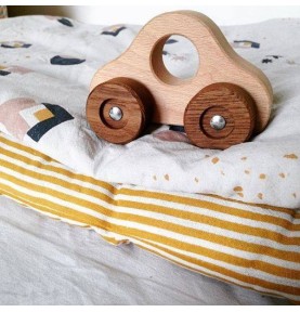 Small Natural Wood Play Car - Pure Beech Finish - Overview - Montessori Toy