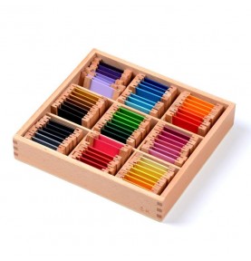 Montessori Colour Tablets Box - 63 Shades Chromatic Set - Overview of educational learning set