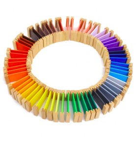 Montessori Colour Tablets Box - 63 Shades Chromatic Set - Product in use view 9