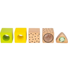 Colourful World Sensory Wooden Building Blocks - 50 Pieces - In-Use Perspective 3