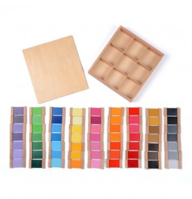 Montessori Colour Tablets Box - 63 Shades Chromatic Set - Product in use view 6