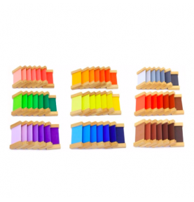 Montessori Colour Tablets Box - 63 Shades Chromatic Set - Product in use view 8