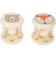 Pastel Animals Wooden Musical Rolling Drum & Chimes