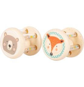 Pastel Animals Wooden Musical Rolling Drum & Chimes - Overview - Montessori Toy