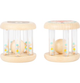 Pastel Animals Wooden Musical Rolling Drum & Chimes - Elements & Play Details