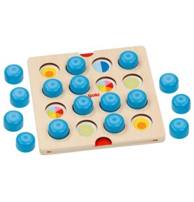 Wooden Animals & Space Symbols Memory Matching Game - Wooden Montessori Toy