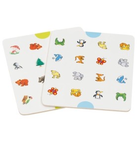 Wooden Animals & Space Symbols Memory Matching Game - Detailed View & Craftsmanship