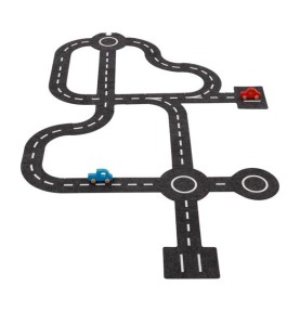 Soft Felt Road Play Mat & City Traffic Tracks - Montessori Educational Toy