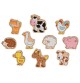 Wooden Farmyard Animal Figures Set - Pack of 10