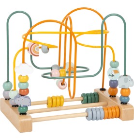Safari Wooden Motor Skills Activity Bead Maze - Wooden Montessori Toy