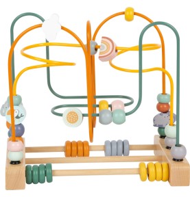 Safari Wooden Motor Skills Activity Bead Maze - Full Set Overview