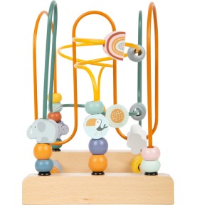 Safari Wooden Motor Skills Activity Bead Maze - Play Details & Elements