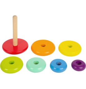 Montessori Wooden Rainbow Stacking Arches Toy - Play Details & Elements