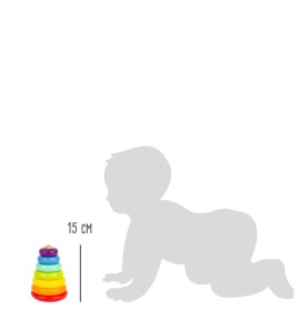Montessori Wooden Rainbow Stacking Arches Toy - Close-Up Quality & Finish