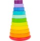 Pastel Blue Wooden Stacking Clown Toy