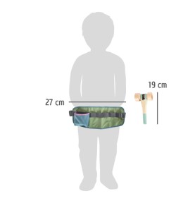 Children's Wooden Tool Belt with Handyman Tools - In-Use Lifestyle View 8