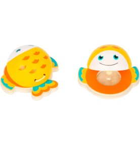 Children's Wooden Sea Animal Castanets - Detailed View & Craftsmanship