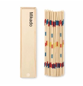 Classic Wooden Mikado Pick-Up Sticks Game - Full Set Overview