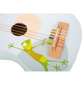 Children's Frog Wooden Toy Guitar - 63 cm - In-Use Perspective 2
