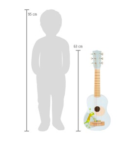 Children's Frog Wooden Toy Guitar - 63 cm - In-Use View