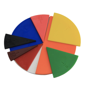 Montessori Wooden Fraction Calculator Learning Board - Wooden Montessori Toy