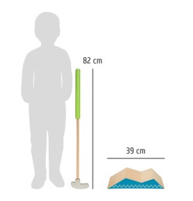 Children's Wooden Mini Golf Putting Set with Clubs & Balls - In-Use Lifestyle View 15