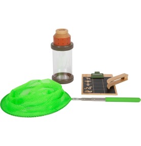 Outdoor Explorer Kit: Fishing Net, Magnifier Jar & Tongs - Overview - Montessori Toy
