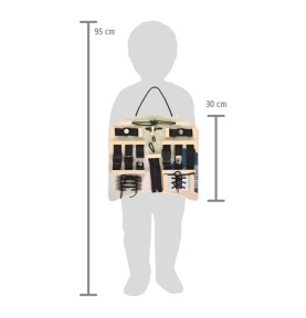 Montessori Dressing & Shoe Lacing Practice Board - In-Use Lifestyle View 6