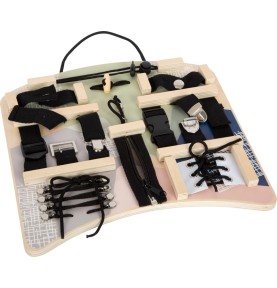 Montessori Dressing & Shoe Lacing Practice Board - Overview - Montessori Toy