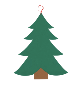 DIY Felt Christmas Tree Hanging Activity Kit - Detailed view - Montessori toy