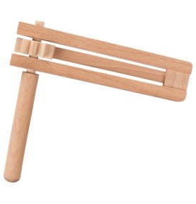Traditional Wooden Ratchet Rattle - Montessori Educational Toy