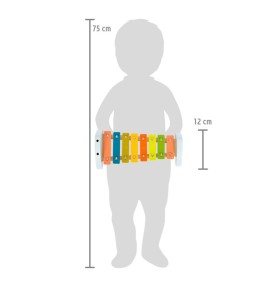 Baby Wooden Xylophone Glockenspiel - Pure White Tone - In-Use Lifestyle View 6