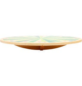 Natural Wooden Curved Wobble Balance Board - Overview - Montessori Toy