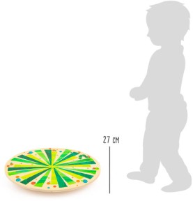 Natural Wooden Curved Wobble Balance Board - In-Use Lifestyle View 6
