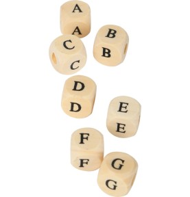 Wooden Alphabet Beads Set