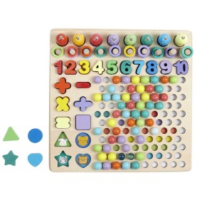 Educational Counting & Maths Matching Game - Overview - Montessori Toy