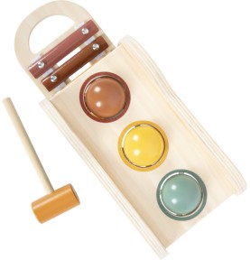2-in-1 Wooden Hammering Bench & Baby Xylophone - Safari - In-Use Lifestyle View 8