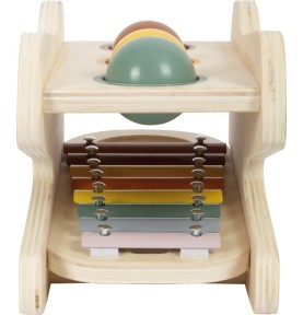 2-in-1 Wooden Hammering Bench & Baby Xylophone - Safari - In-Use Lifestyle View 6