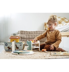 2-in-1 Wooden Hammering Bench & Baby Xylophone - Safari - Overview - Montessori Toy