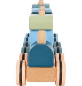 Polar Ice Floe Wooden Push-Along Train Toy - In-Use Lifestyle View 7