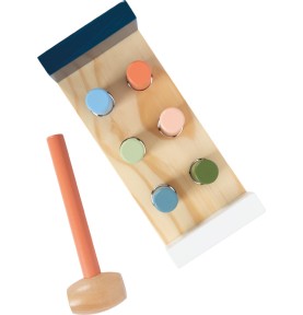 Arctic Ice Floe Wooden Hammer Bench Toy - Close-Up Quality & Finish