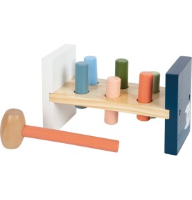 Arctic Ice Floe Wooden Hammer Bench Toy - Wooden Montessori Toy