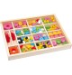 Large Wooden Bead Threading Box - Multi Shapes