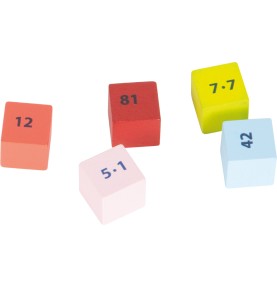 Colourful Wooden Multiplication Times Table Board - Elements & Play Details