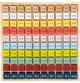 Colourful Wooden Multiplication Times Table Board