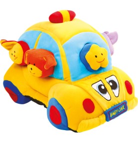 Soft Plush Baby Car Sensory Grasping Toy - Montessori Educational Toy