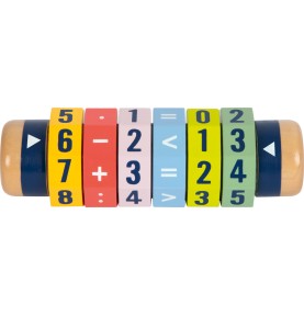 Wooden Cylinder Revolving Maths & Calculation Roller - Montessori Wooden Educational Toy