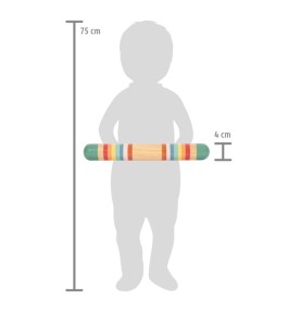 Wooden Rainmaker Sensory Sound Tube - Safari Adventure - Overview - Montessori Toy